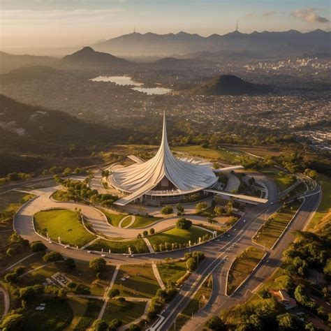 Premium AI Image | aerial view of islamabad city and faisal mosque in ...