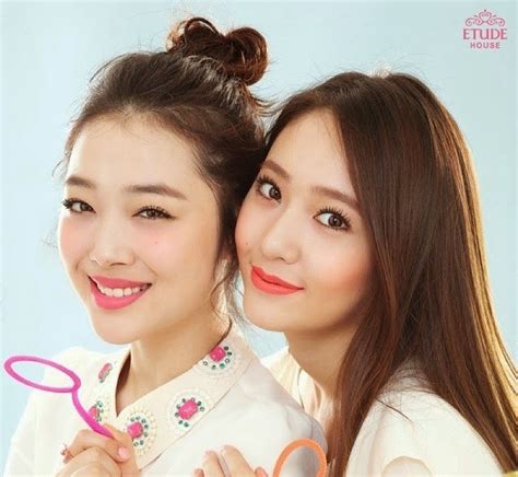 More Of Fxs Krystal And Sullis Charming Photos For Etude House