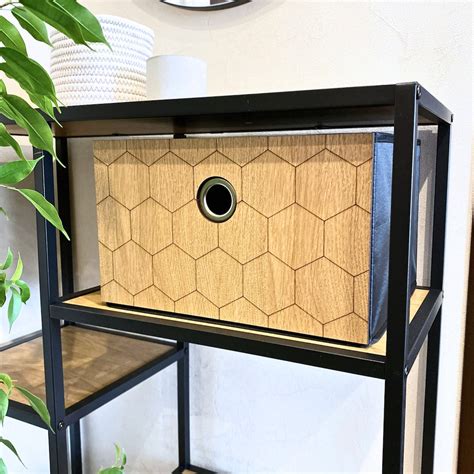 Kallax Storage Bins, Hexagon Pattern, Wooden Storage Box, Decorative ...