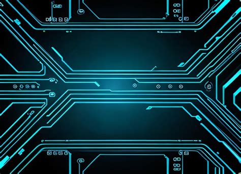 Premium AI Image Blue Circuit Board Background