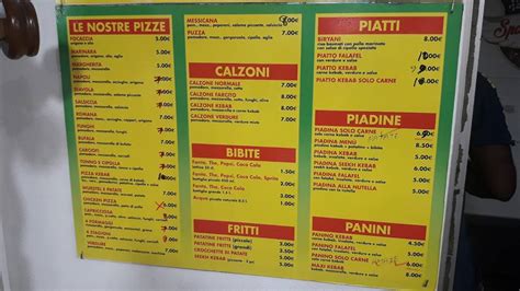 Menu Da Bella Napoli Pizza E Kebab Halal Ristorante Modena