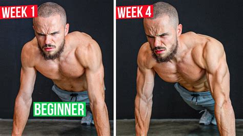 The Perfect Push Ups Challenge For Beginners 4 Weeks Crazy Results Youtube