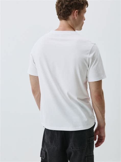 Футболка mark regular fit базовая цвет: белый, артикул: 4805110204 ...