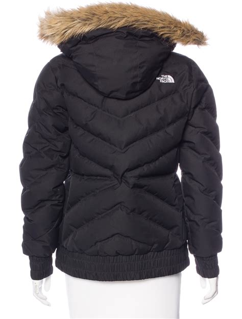 The North Face Faux Fur Accented Puffer Jacket Coats WNORH20506