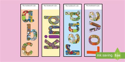 FREE! - Word Art Bookmarks - Primary Resources - Twinkl