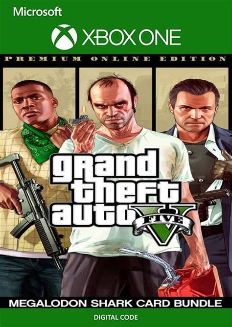 Grand Theft Auto V 5 Premium Online Edition And Megalodon Shark Card