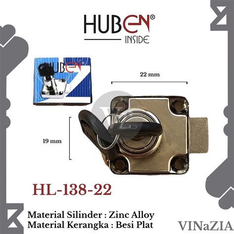 Jual KUNCI LACI HUBEN HL 138 22 Mm KUNCI LEMARI HUBEN DRAWER LOCK HL