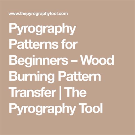 Pyrography Patterns For Beginners Wood Burning Pattern Transfer