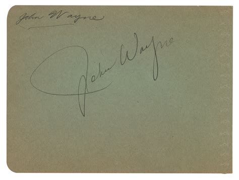 John Wayne Signature | RR Auction