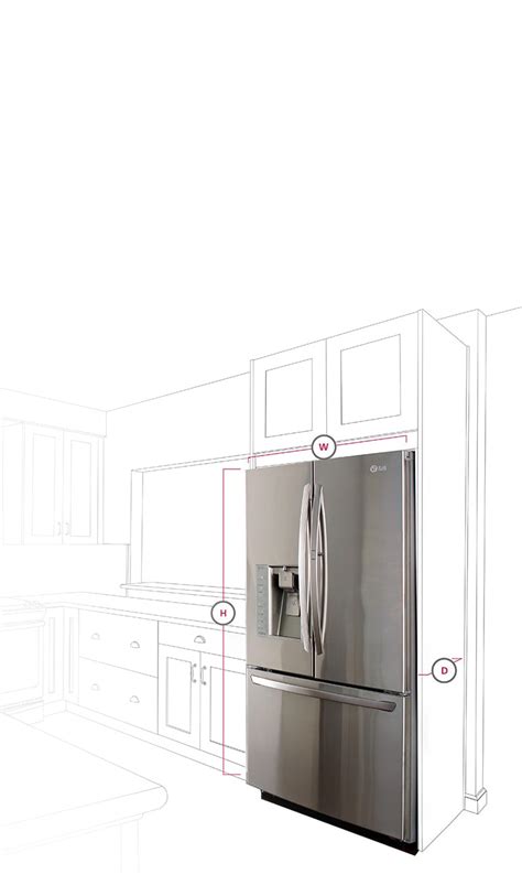 Lg Counter Depth Refrigerators Built In Look For Your Kitchen Lg Usa