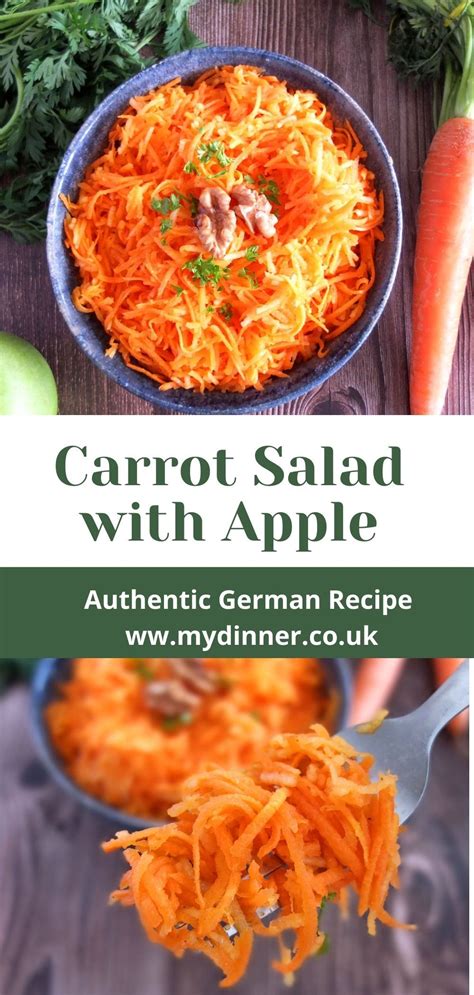 German Carrot Salad With Apple Karottensalat Recipe In