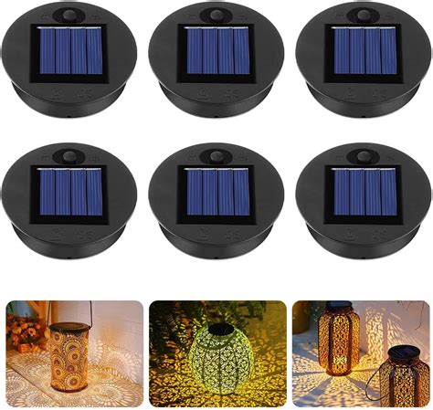 Gobesty Pcs Solar Light Replacement Top For Outside Lanterns Cm V