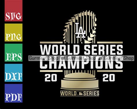 Los Angeles Dodgers 2020 World Series Champions SVG Dodgers Etsy