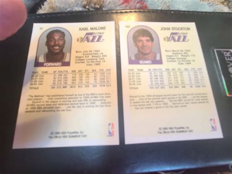 Nba Hoops Card Lot John Stockton Karl Malone Utah