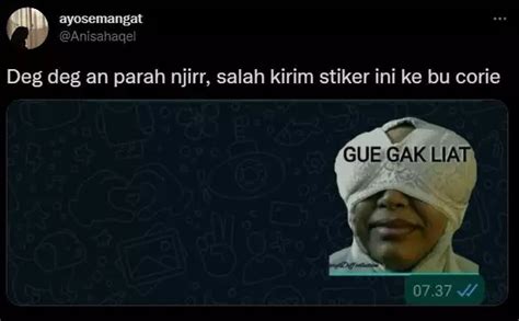 Potret Chat Salah Kirim Stiker Whatsapp Ini Kocak Sekaligus Bikin Panik