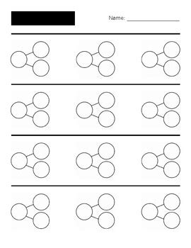 Blank Number Bonds Worksheet by Matthew Jensen | TpT