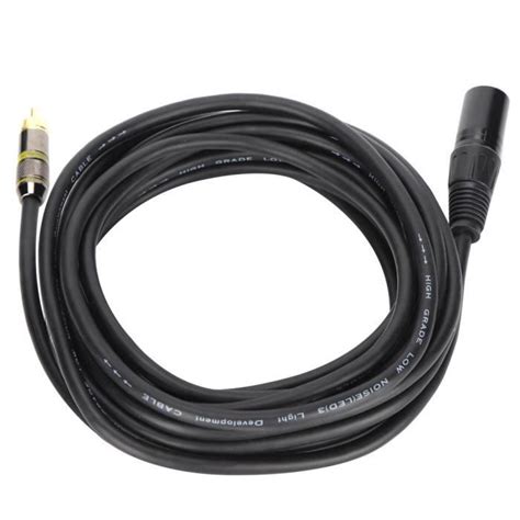 LUA Câble XLR mâle vers mâle Câble de microphone XLR vers durable pour