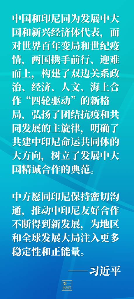 第一報道｜今年再度通話，習主席和印尼總統佐科談到這些時政要聞台灣網