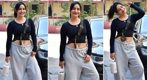 Neha Sharma Workout Ready Look Will Make You Crazy Thin Waist Attracted