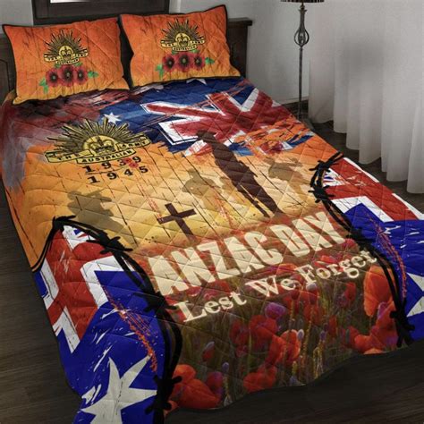 AIO Pride Australia Anzac Day 2021 Quilt Bed Set Anzac Day