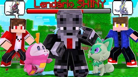 ROUBARAM MEU POKEMON SHINY LENDÁRIO EM PIXELMON GUERRA YOUTUBERS NO