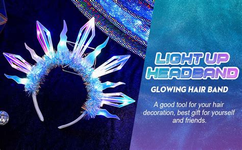 Amazon Yean Light Up Headband Glowing Headwear Led Costume Party