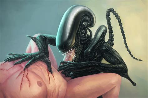 Rule 34 Alien Alien Franchise Alien Girl Blowjob Color Colored Dark