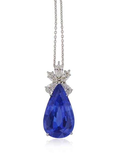 TANZANITE AND DIAMOND PENDANT NECKLACE, | Christie’s