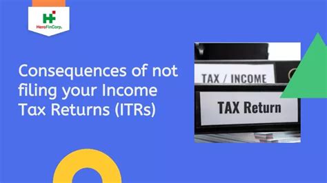 Ppt Consequences Of Not Filing Your Income Tax Returns Itrs