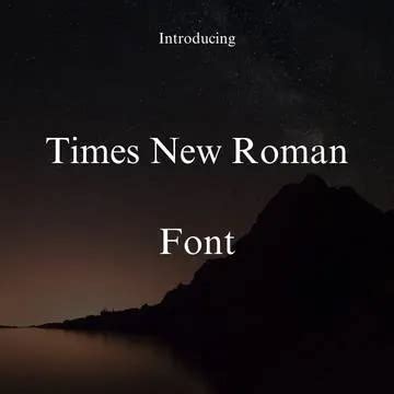 Times New Roman Font Free Download