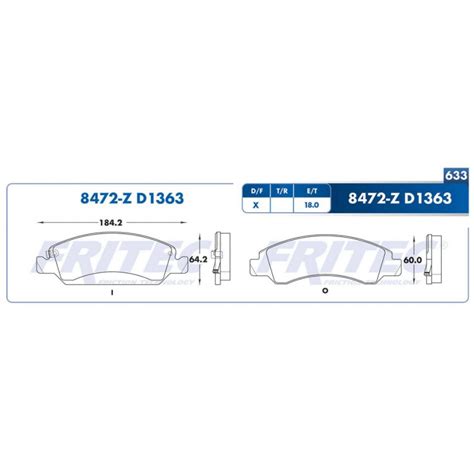 Balatas Ceramicas Delanteras SPC 8472 Z Fritec Marmolejo