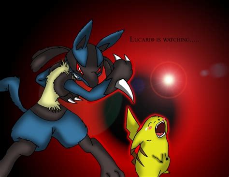 Lucario And Pikachu By Demonic Chrono On Deviantart