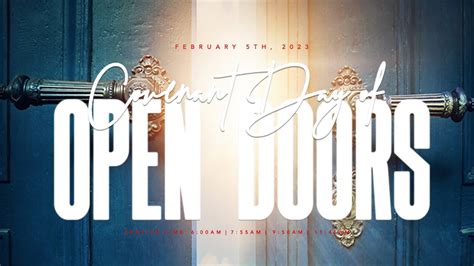 Covenant Day Of Open Doors Services February Faith