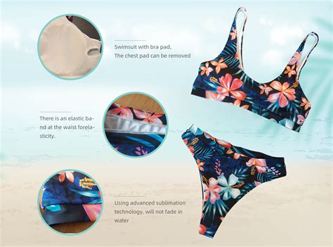 Sport Top High Waisted Bikini Swimsuit Model S