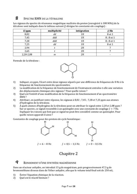 Exercices De Chimie Organique AlloSchool