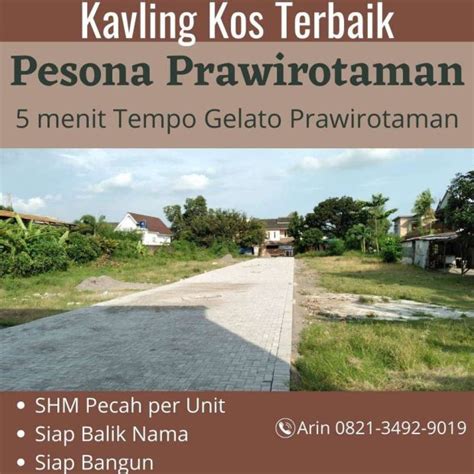 Kavling Tanah Perumahan Premium 10 Menit Tugu Jogja SHM Ready