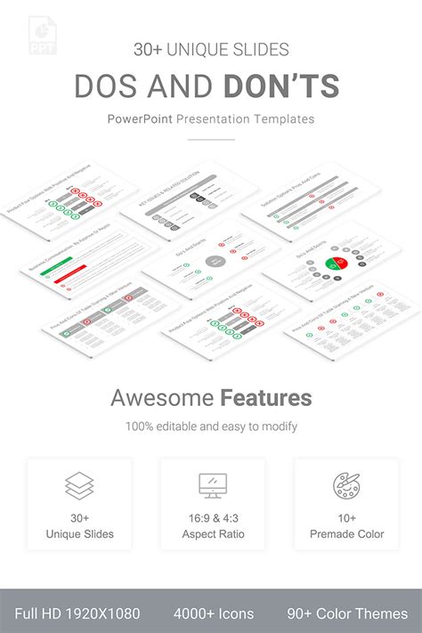 Dos And Donts Presentation Powerpoint Template