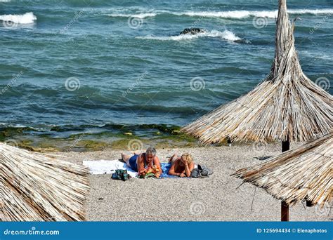 Costinesti beach, Romania editorial stock image. Image of resort ...