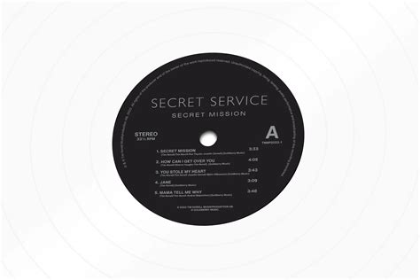 Виниловая пластинка Secret Service – Secret Mission (White) - Plastoman.Ru