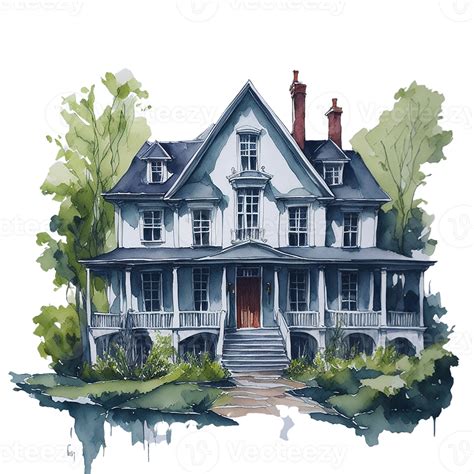 house watercolor florida 1