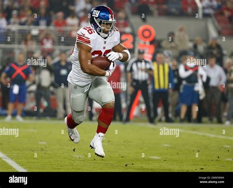 New York Giants Running Back Saquon Barkley 26 Runs Against The San