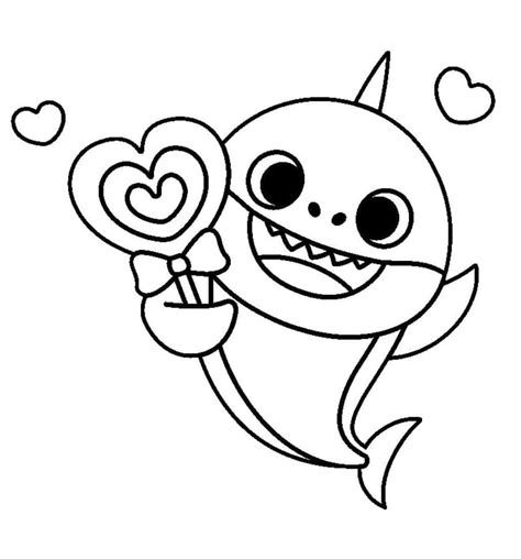 Dibujos De Baby Shark Para Colorear Para Colorear Pintar E Imprimir