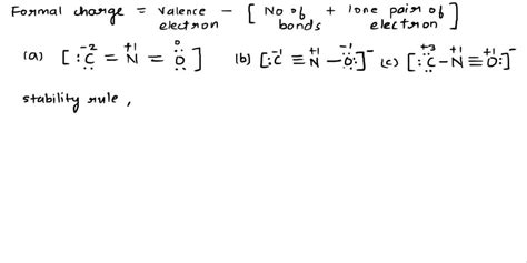 SOLVED: Several resonance structures for the molecule CNO- are shown ...