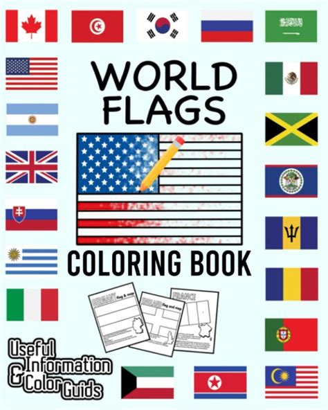 Libros Para Colorear De Banderas Del Mundo