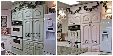 Penny's Vintage Home: Pink Kitchen Cabinets