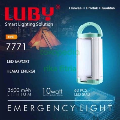 Jual Free Ongkir Emergency Light Lampu Darurat Luby Tipe L Di