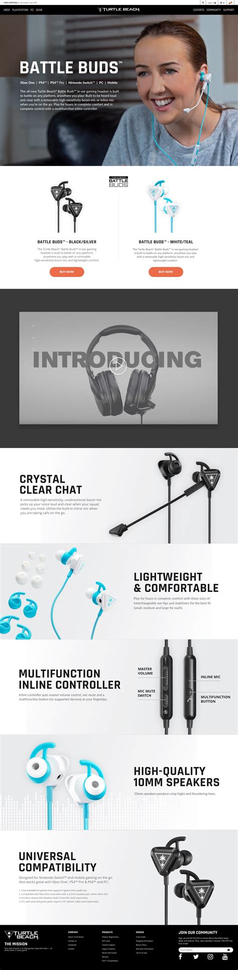 Turtle Beach - Feature Release Pages