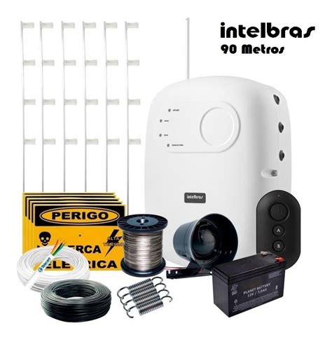 Kit Cerca Elétrica Residencial Intelbras C Alarme 90 Metros R 278