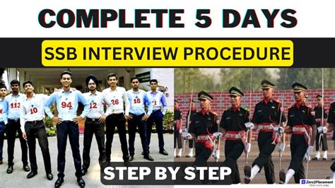 5 Day SSB Interview Process Full Explanation Complete SSB Interview