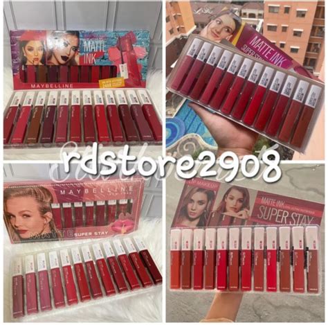 Lipcream Maybelline Super Stay Matte Ink Papan Isi 12 Pcs Lazada